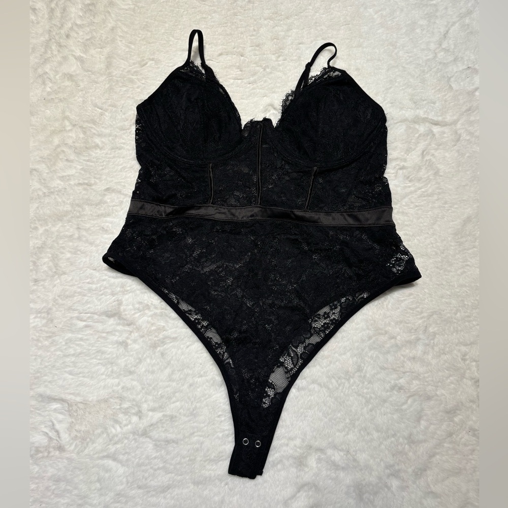 Garage Black Lace Bodysuit